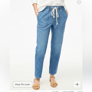 JCrew Factory Denim Drawstring Pant -28p